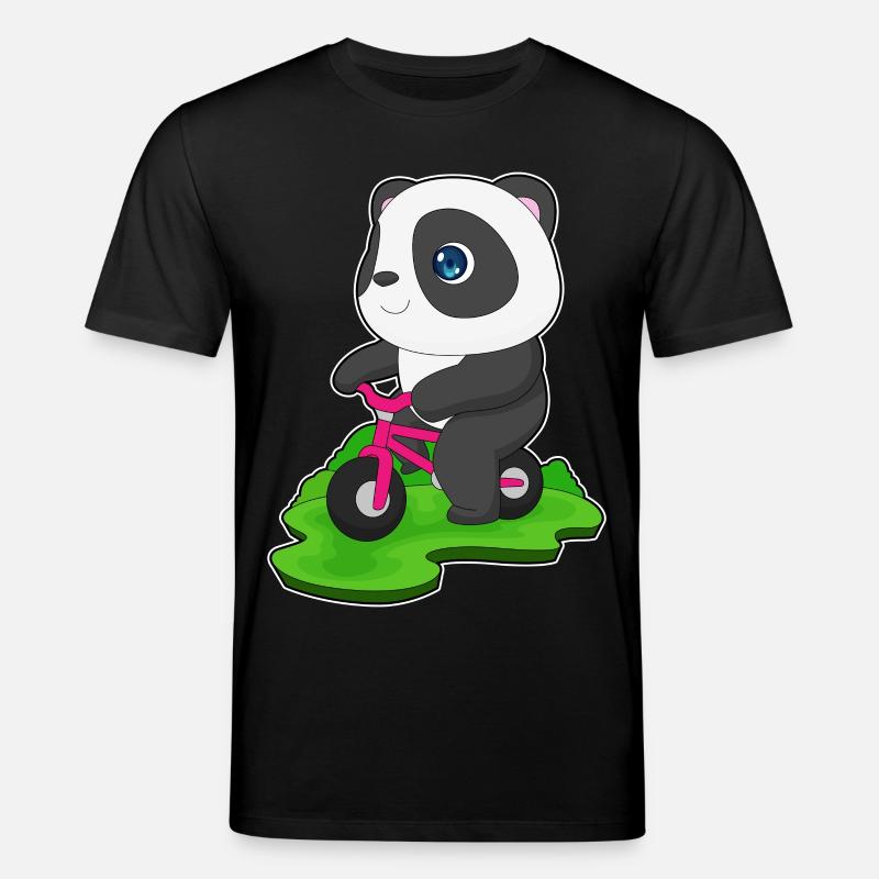 Vélo Panda - T-shirt bio CREATOR Stanley/Stella Unisexe - noir