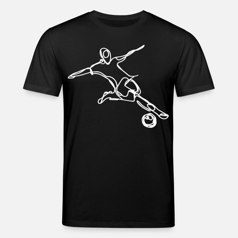 Fußballspieler - Stanley/Stella Unisex Bio-T-Shirt CREATOR  - Schwarz