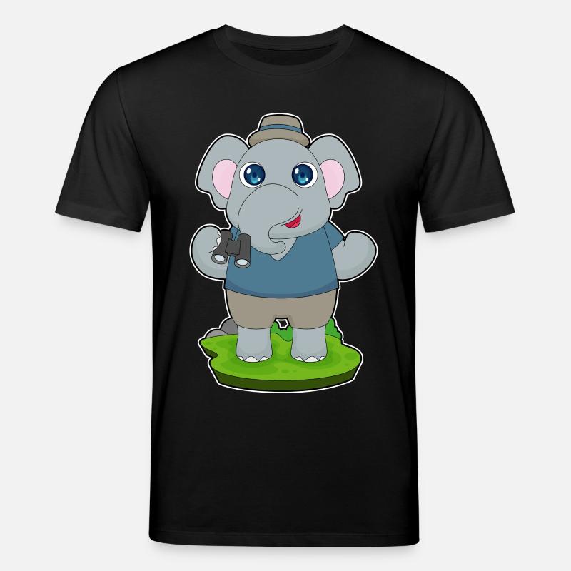 Jumelles éléphant - T-shirt bio CREATOR Stanley/Stella Unisexe - noir