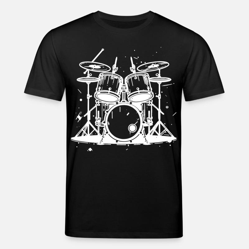 Graphismes de batterie - T-shirt bio CREATOR Stanley/Stella Unisexe - noir