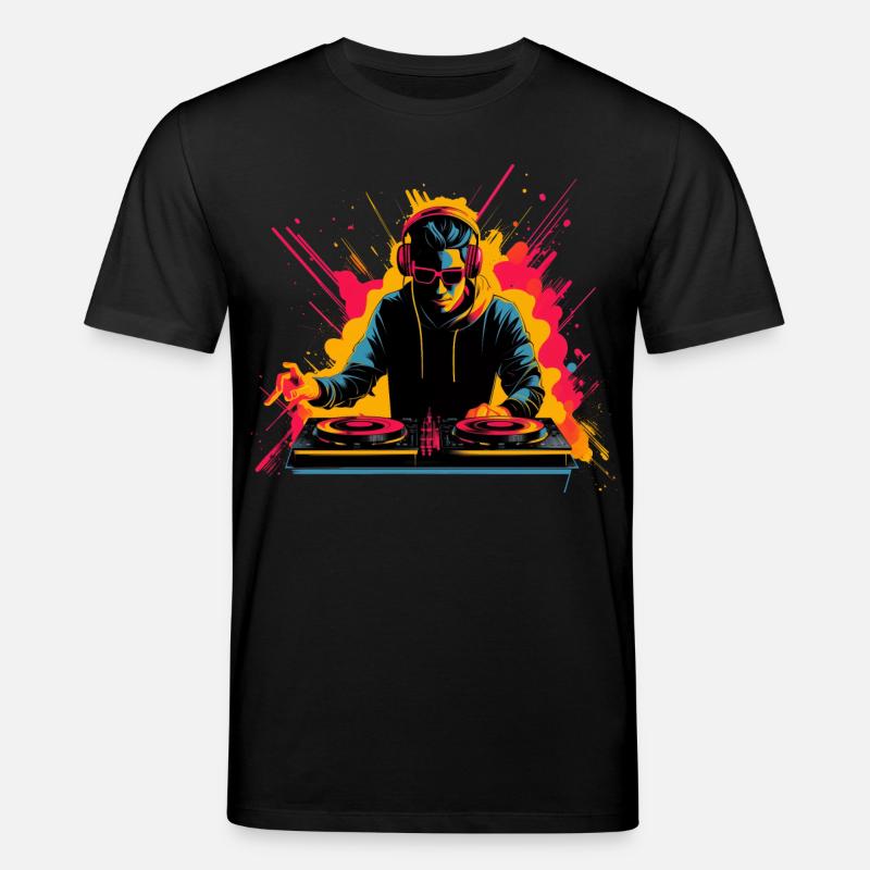 90er DJ Synthwave - Stanley/Stella Unisex Bio-T-Shirt CREATOR  - Schwarz