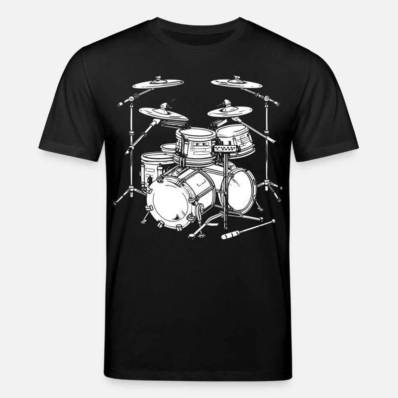 Graphismes de batterie - T-shirt bio CREATOR Stanley/Stella Unisexe - noir