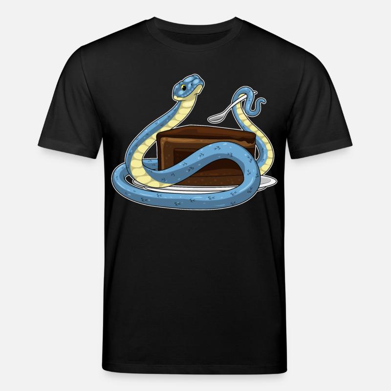 Gâteau d’anniversaire serpent - T-shirt bio CREATOR Stanley/Stella Unisexe - noir