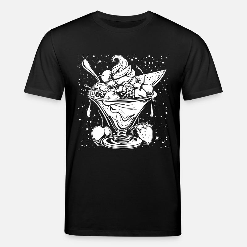 Dessin de coupe glacée - T-shirt bio CREATOR Stanley/Stella Unisexe - noir