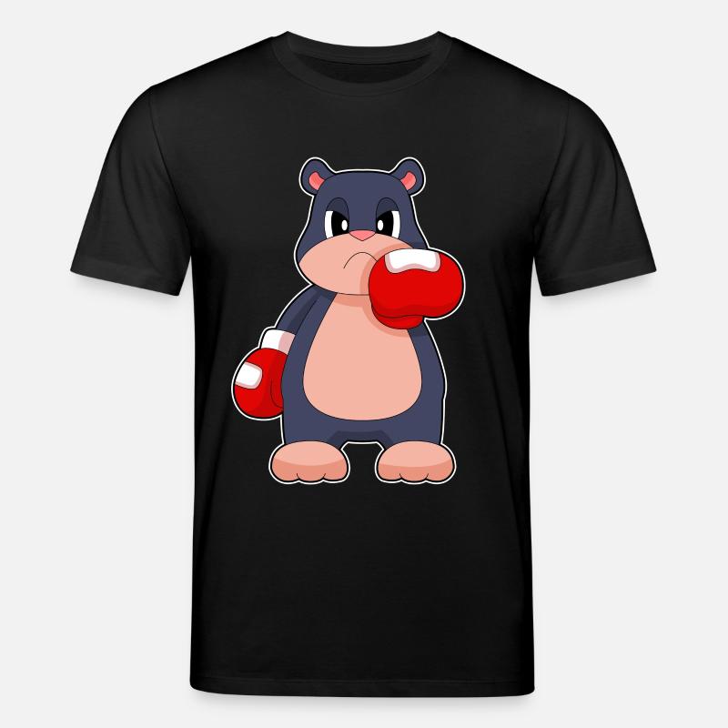 Maulwurf Boxer Boxhandschuhe Boxen - Stanley/Stella Unisex Bio-T-Shirt CREATOR  - Schwarz