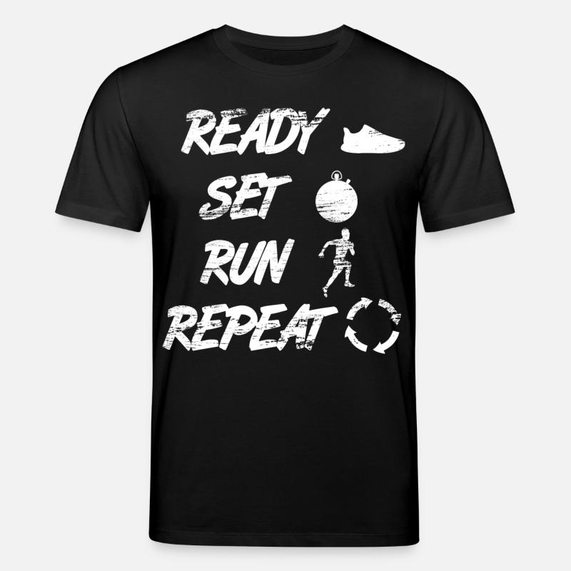Ready Set Run Repeat - Stanley/Stella Unisex Bio-T-Shirt CREATOR  - Schwarz