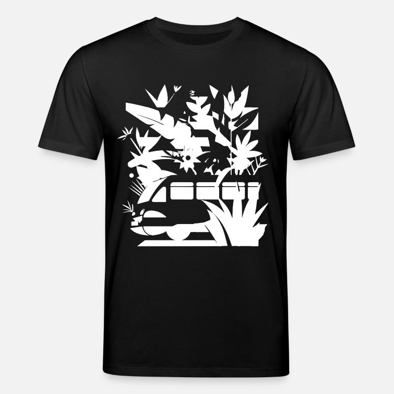 Cartoon Eisenbahn - Stanley/Stella Unisex Bio-T-Shirt CREATOR - Schwarz