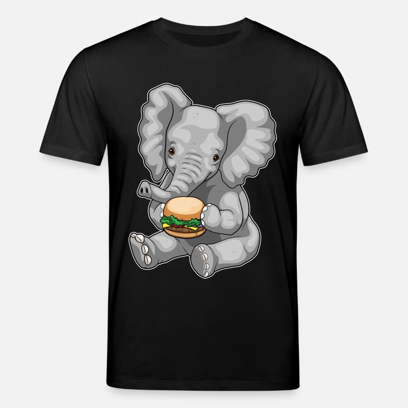 Burger d’éléphant - T-shirt bio CREATOR Stanley/Stella Unisexe - noir