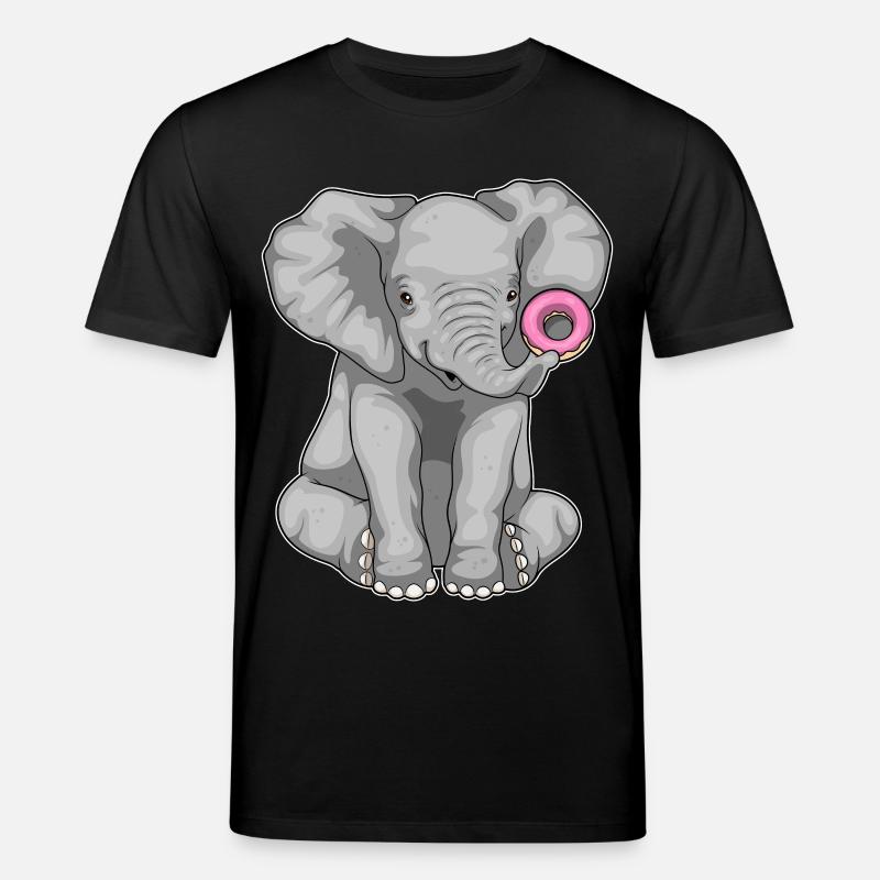 Beignet éléphant - T-shirt bio CREATOR Stanley/Stella Unisexe - noir