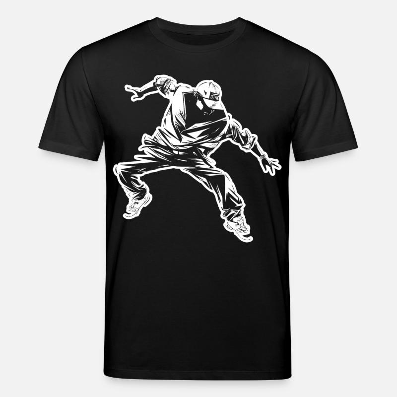 Breakdance Zeichnung - Stanley/Stella Unisex Bio-T-Shirt CREATOR - Schwarz