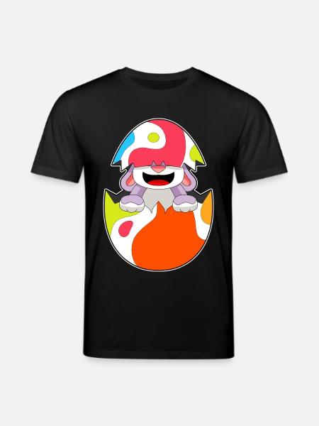 Bunny Easter Easter Egg - Stanley/Stella CREATOR Unisex Organic T-Shirt - black