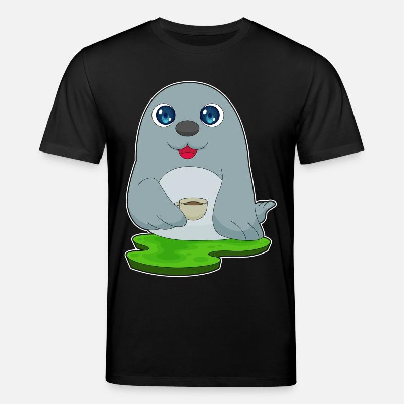 Tasse à café Seal - T-shirt bio CREATOR Stanley/Stella Unisexe - noir