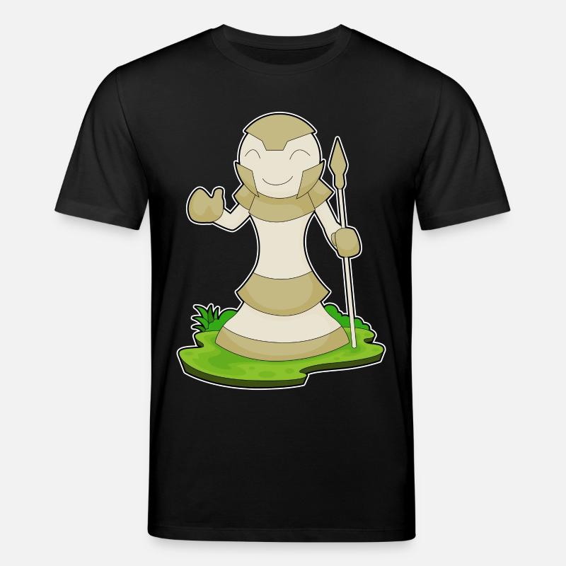 Schachfigur Bauer Schach - Stanley/Stella Unisex Bio-T-Shirt CREATOR  - Schwarz