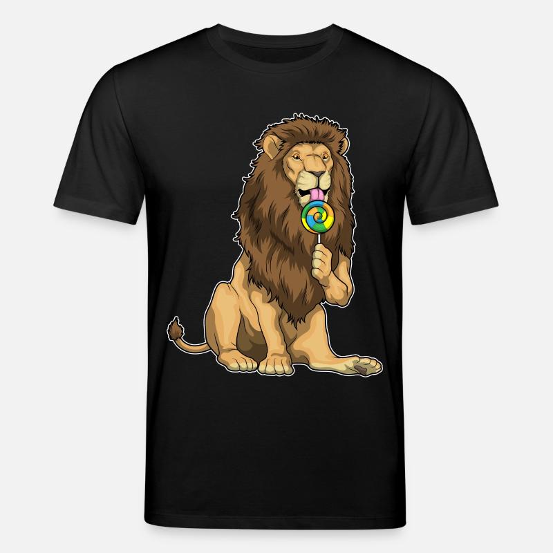 Löwe Lutscher - Stanley/Stella Unisex Bio-T-Shirt CREATOR  - Schwarz