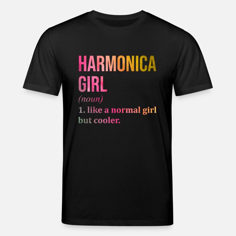 harmonica - T-shirt bio CREATOR Stanley/Stella Unisexe - noir