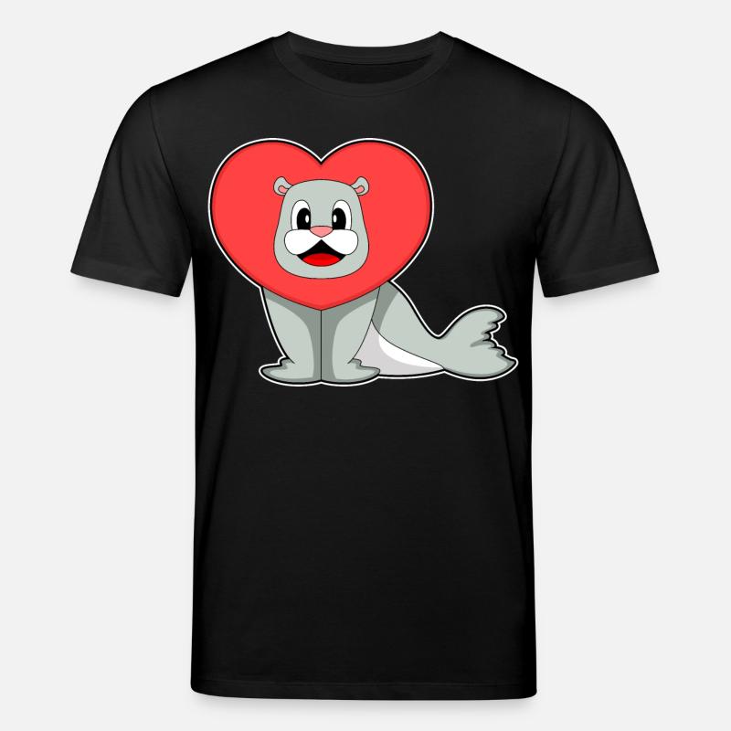 Cœur de phoque - T-shirt bio CREATOR Stanley/Stella Unisexe - noir