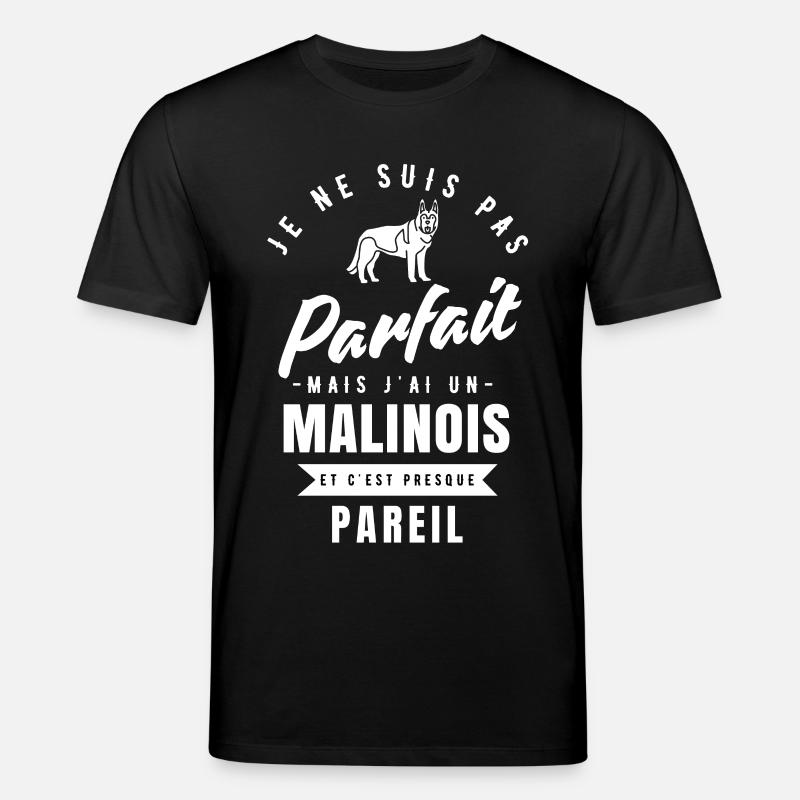 Belgian Malinois Shepherd Gift Idea - Stanley/Stella CREATOR Unisex Organic T-Shirt - black