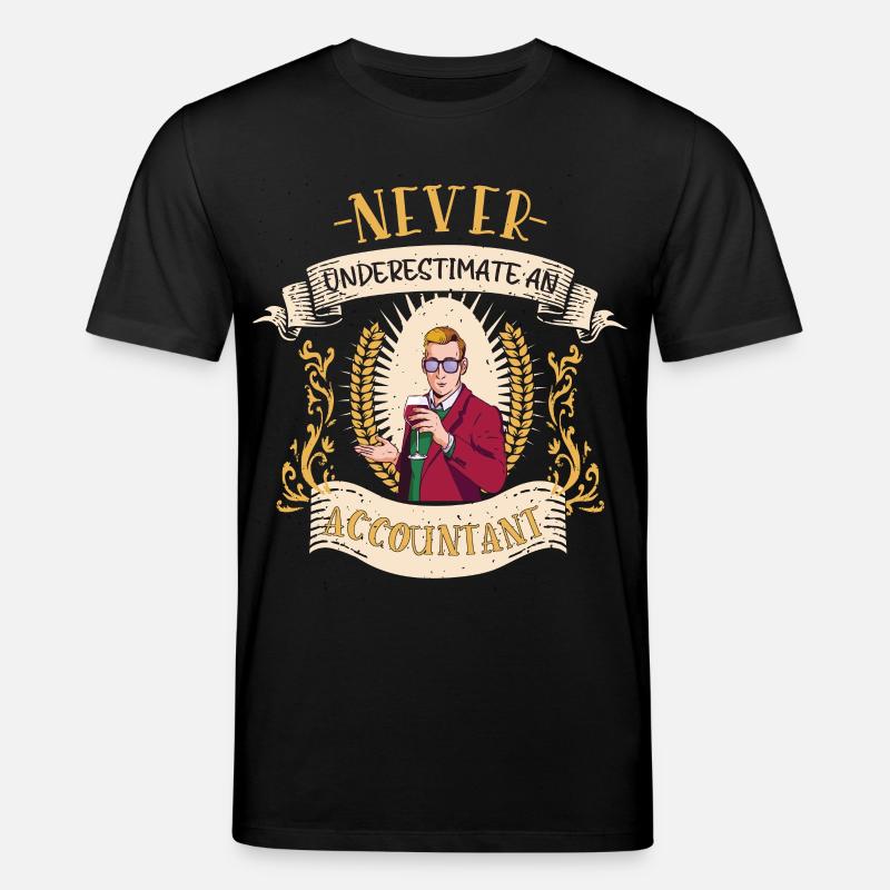 Cadeau drôle de comptabilité comptable - T-shirt bio CREATOR Stanley/Stella Unisexe - noir