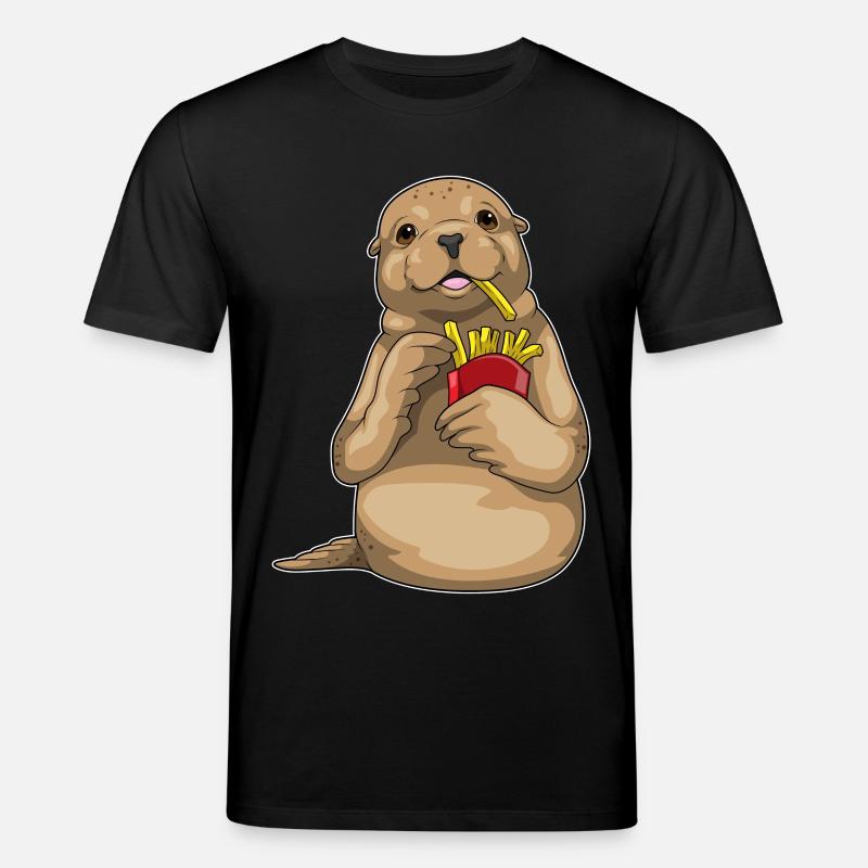 Frites de phoque - T-shirt bio CREATOR Stanley/Stella Unisexe - noir