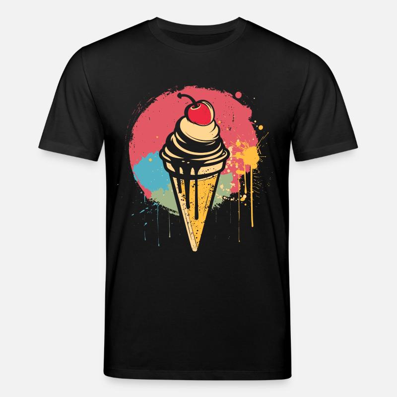 Eiswaffel Graffiti - Stanley/Stella Unisex Bio-T-Shirt CREATOR  - Schwarz