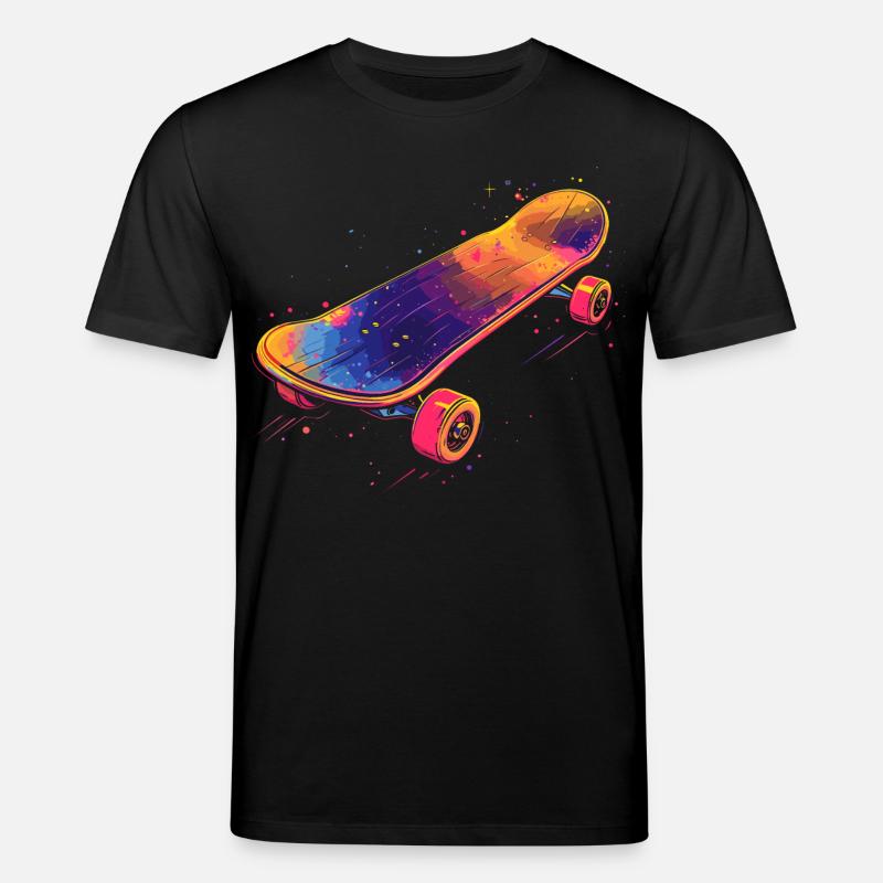 Illustration de planche à roulettes - T-shirt bio CREATOR Stanley/Stella Unisexe - noir