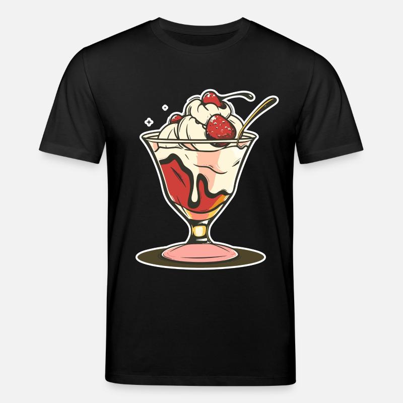 Dessin de coupe glacée - T-shirt bio CREATOR Stanley/Stella Unisexe - noir