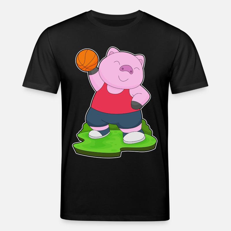 Cochon Basketteur Basketteur - T-shirt bio CREATOR Stanley/Stella Unisexe - noir