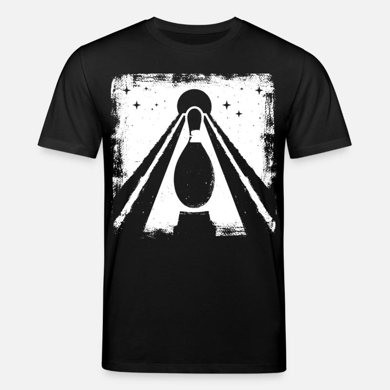 Graphique de quilles de bowling - T-shirt bio CREATOR Stanley/Stella Unisexe - noir