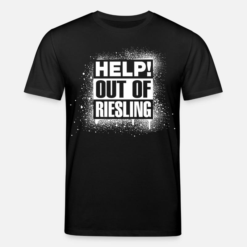 HELP! Out of Riesling - Stanley/Stella Unisex Bio-T-Shirt CREATOR - Schwarz