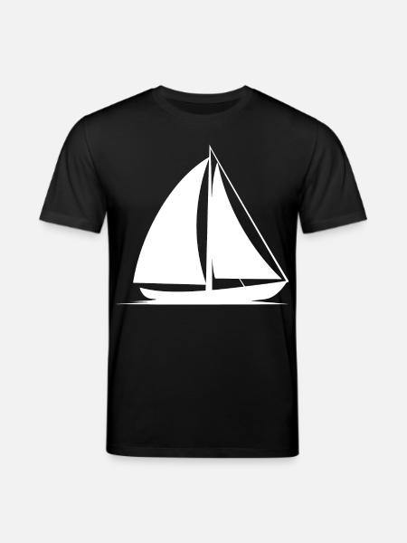 Sailboat Line Art - Stanley/Stella CREATOR Unisex Organic T-Shirt - black