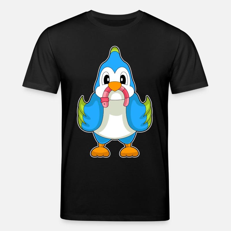 Papagei Wurm - Stanley/Stella Unisex Bio-T-Shirt CREATOR  - Schwarz
