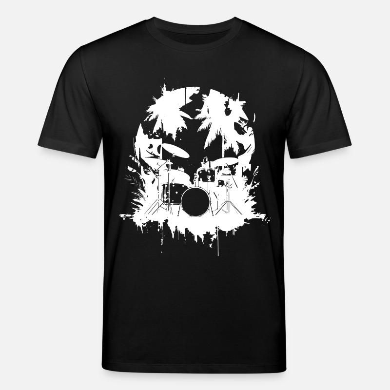 Schlagzeug Grafik - Stanley/Stella Unisex Bio-T-Shirt CREATOR  - Schwarz