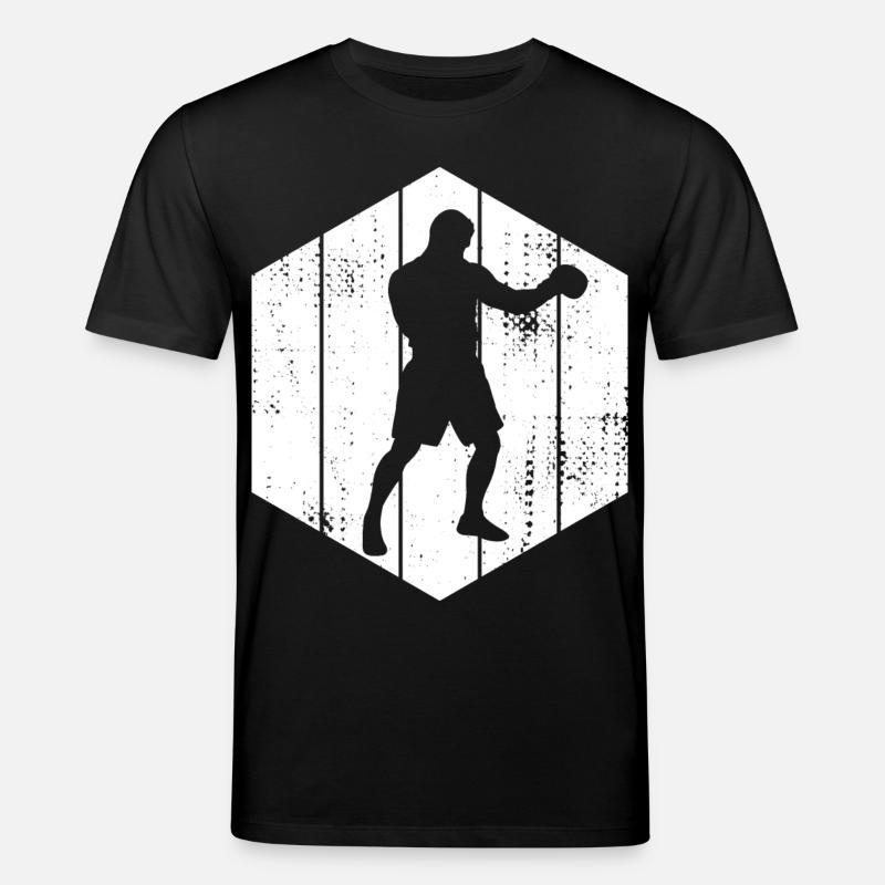Boxer Skizze - Stanley/Stella Unisex Bio-T-Shirt CREATOR  - Schwarz