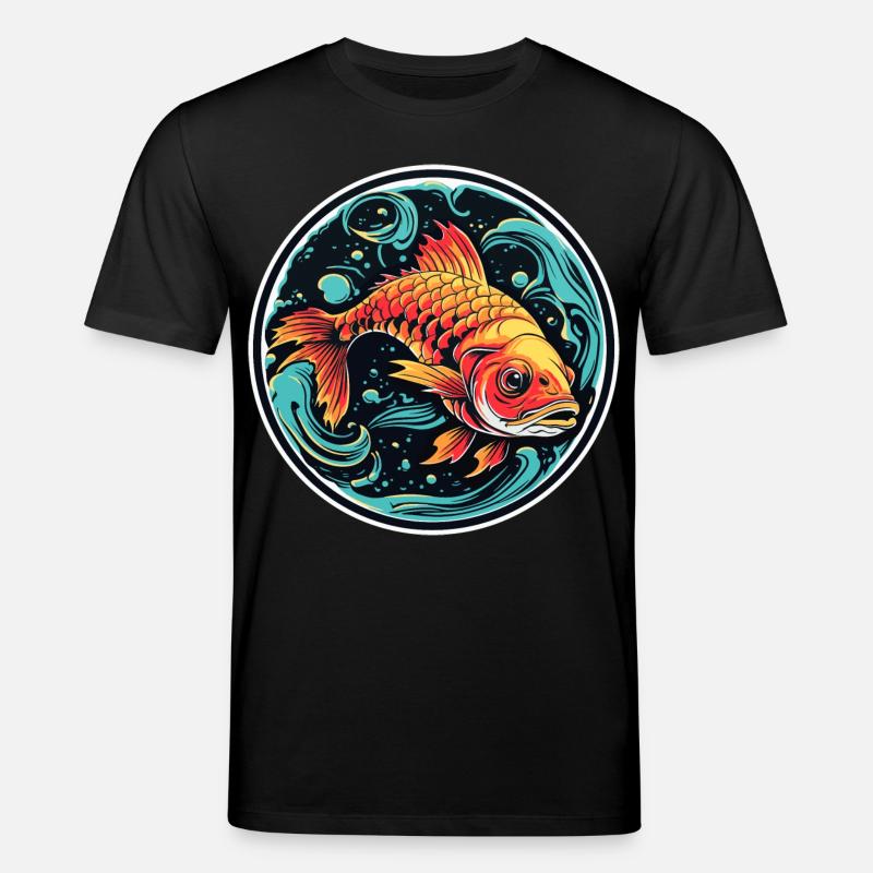 Illustration de poisson - T-shirt bio CREATOR Stanley/Stella Unisexe - noir