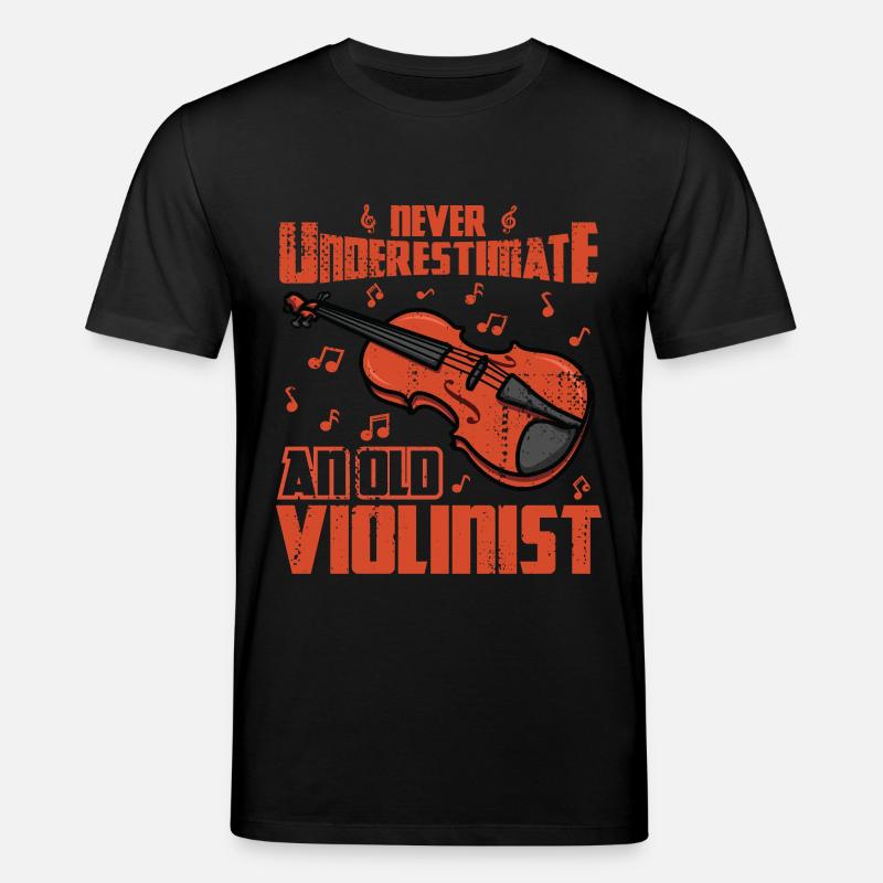 Never Underestimate An Old Violinist - Stanley/Stella Unisex Bio-T-Shirt CREATOR  - Schwarz