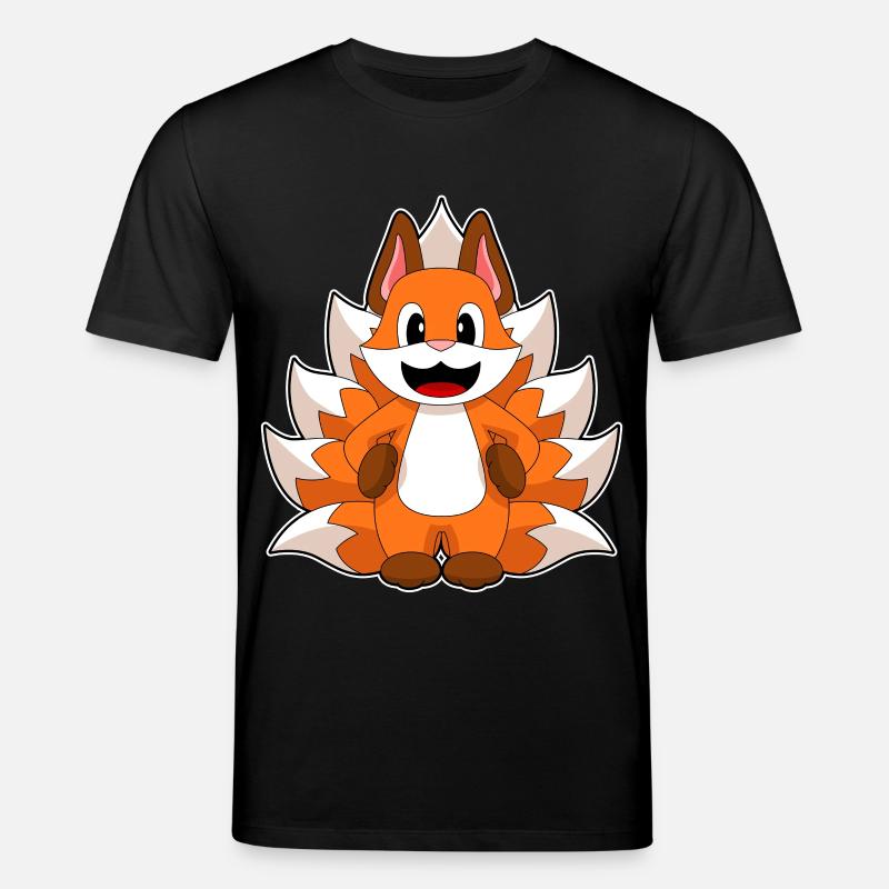 Funny Fox - Stanley/Stella CREATOR Unisex Organic T-Shirt - black