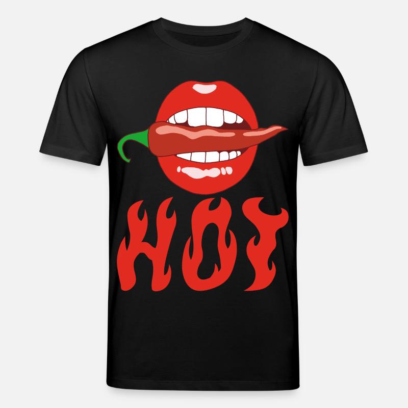 Chilischote essen - Stanley/Stella Unisex Bio-T-Shirt CREATOR  - Schwarz