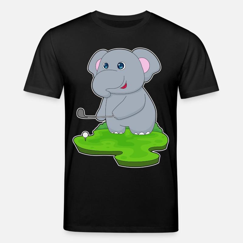 Elefant Golf Golfschläger - Stanley/Stella Unisex Bio-T-Shirt CREATOR  - Schwarz