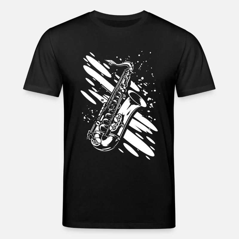Saxophon - Stanley/Stella Unisex Bio-T-Shirt CREATOR  - Schwarz