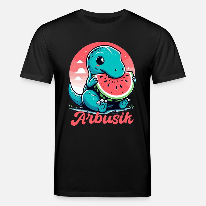 Mignon T-Rex Pastèque Arbusik Cadeau - T-shirt bio CREATOR Stanley/Stella Unisexe - noir