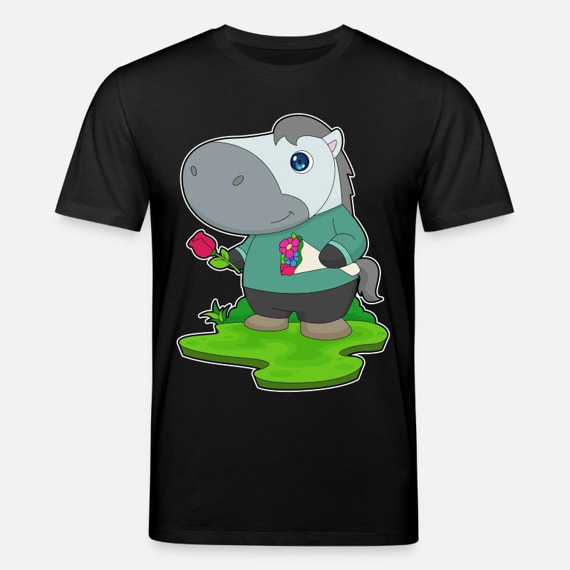 Bouquet de cheval - T-shirt bio CREATOR Stanley/Stella Unisexe - noir