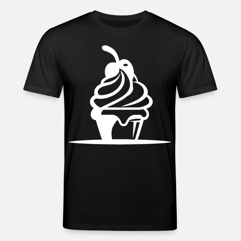 Speiseeis Grafik - Stanley/Stella Unisex Bio-T-Shirt CREATOR  - Schwarz