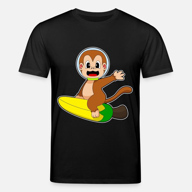 Singe Banane Astronaute - T-shirt bio CREATOR Stanley/Stella Unisexe - noir