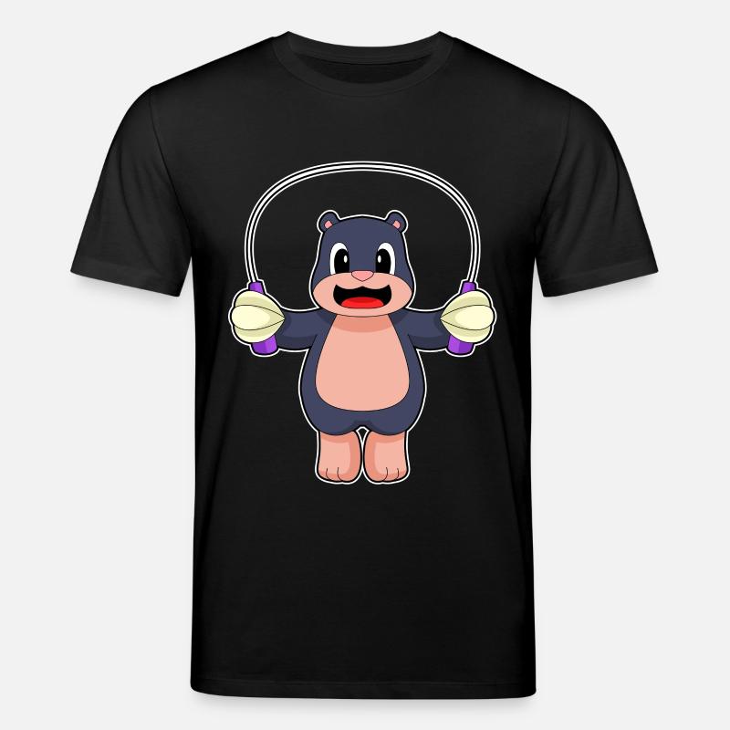 Maulwurf Seilspringen Springseil - Stanley/Stella Unisex Bio-T-Shirt CREATOR  - Schwarz