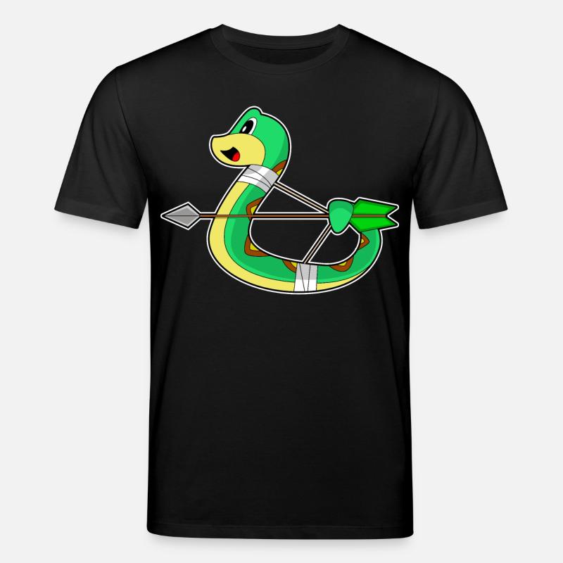 Arc d’archer serpent - T-shirt bio CREATOR Stanley/Stella Unisexe - noir