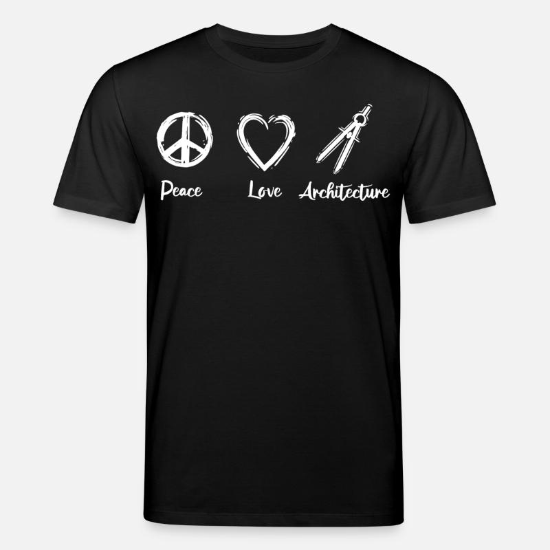 Ich liebe Architektur - Stanley/Stella Unisex Bio-T-Shirt CREATOR  - Schwarz