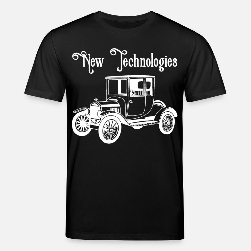 Weißes altes Oldtimer-Auto - Stanley/Stella Unisex Bio-T-Shirt CREATOR  - Schwarz