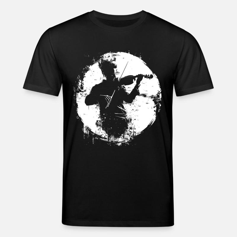 Violinist Grafik - Stanley/Stella Unisex Bio-T-Shirt CREATOR  - Schwarz