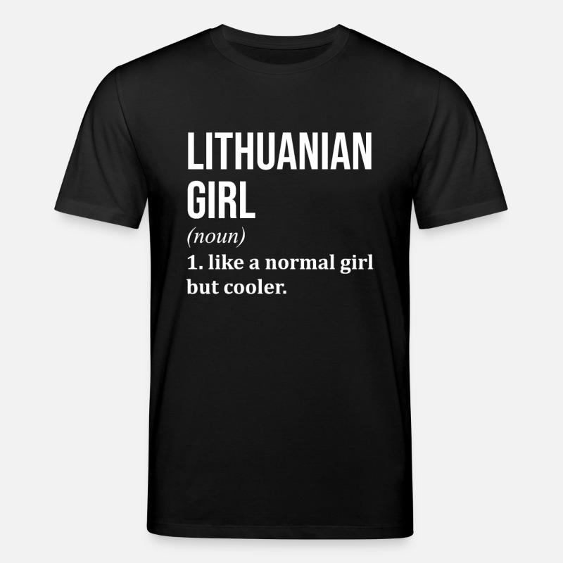 Litauen - Stanley/Stella Unisex Bio-T-Shirt CREATOR  - Schwarz