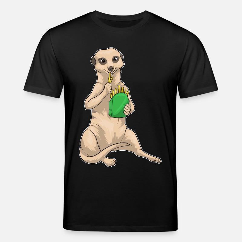 Erdmännchen Pommes frites - Stanley/Stella Unisex Bio-T-Shirt CREATOR - Schwarz